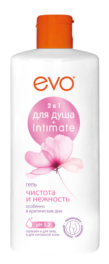 
Гель для душа и интимной гигиены Эво 2в1 Чистота и нежность 400мл в Саратове