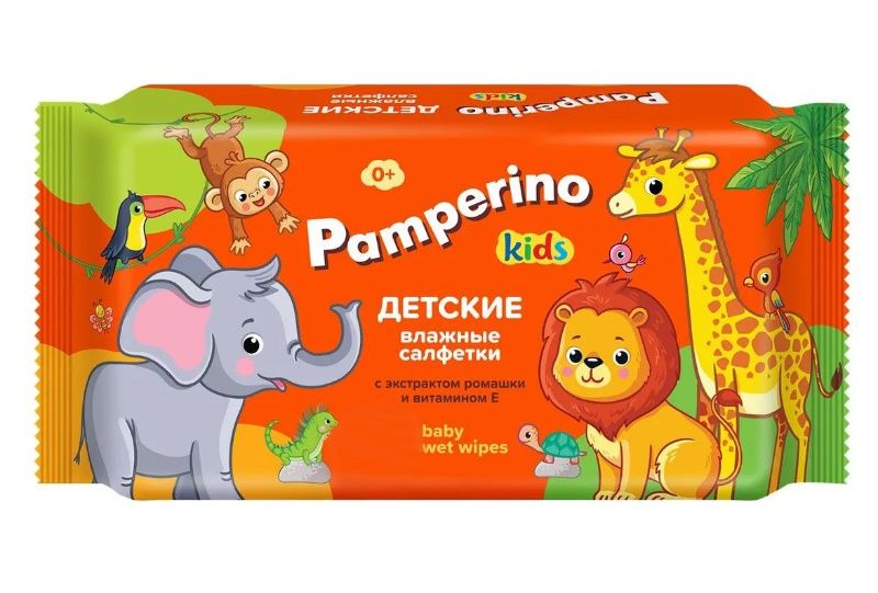 
Салфетки влажные Памперино Kids с ромашкой и витамином E с клапаном №130 в Саратове