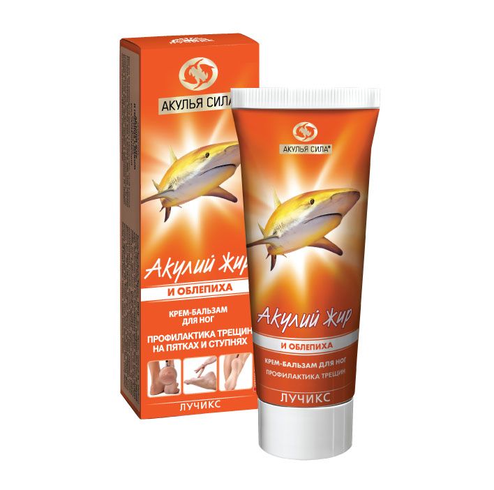 
Крем-бальзам от трещин на пятках и ступнях «Акулий жир и облепиха», 75 мл в Саратове