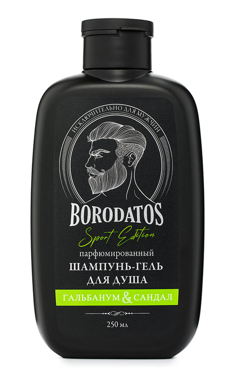 Шампунь-гель для душа Гальбанум и Сандал Sport Edition Borodatos 250мл в Саратове