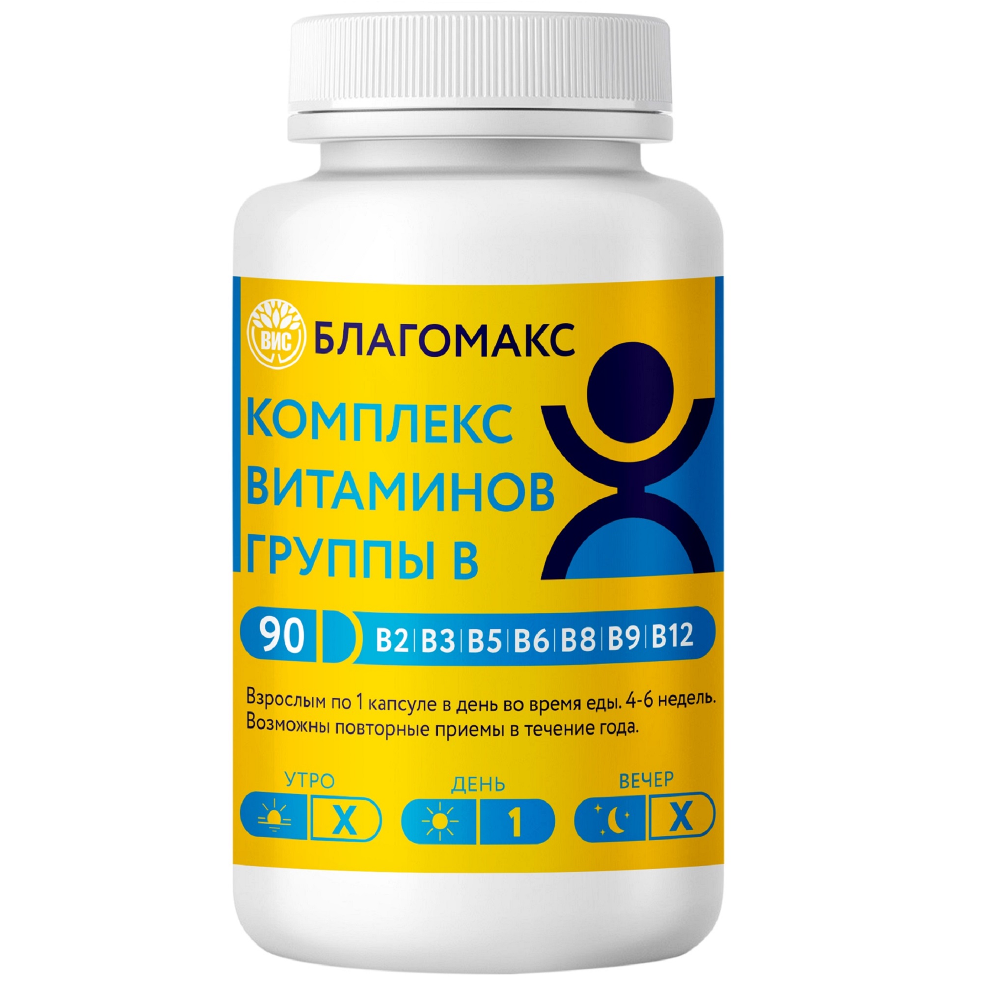 
Благомакс комплекс Витаминов группы B 90 капсул в Саратове