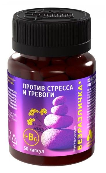 
Комплекс от тревоги и стресса Безразличка Плюс с витамином B6 Алтайский Нектар 60 капсул в Саратове