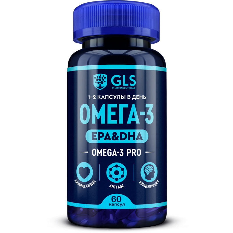 
Омега-3 PRO GLS 60 капсул в Саратове