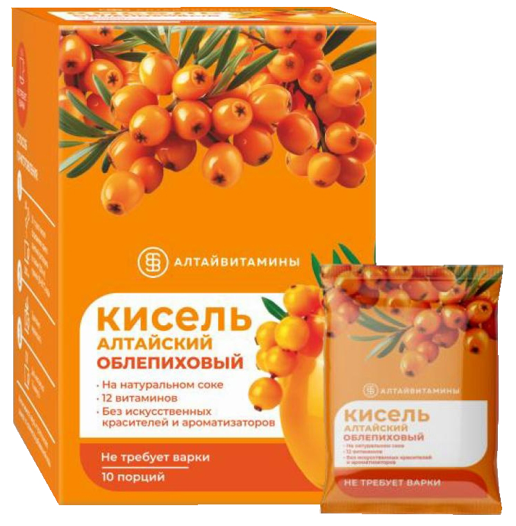 
Кисель обогащённый витаминами Облепиховый Алтайвитамины 10 саше в Саратове