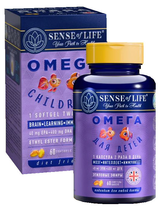 
ДГК омега для детей SENSE of life 60 капсул в Саратове