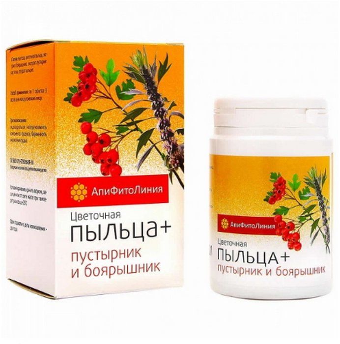 
Пыльца+ Боярышник и Пустырник Пчела и Человек 60 таблеток в Саратове