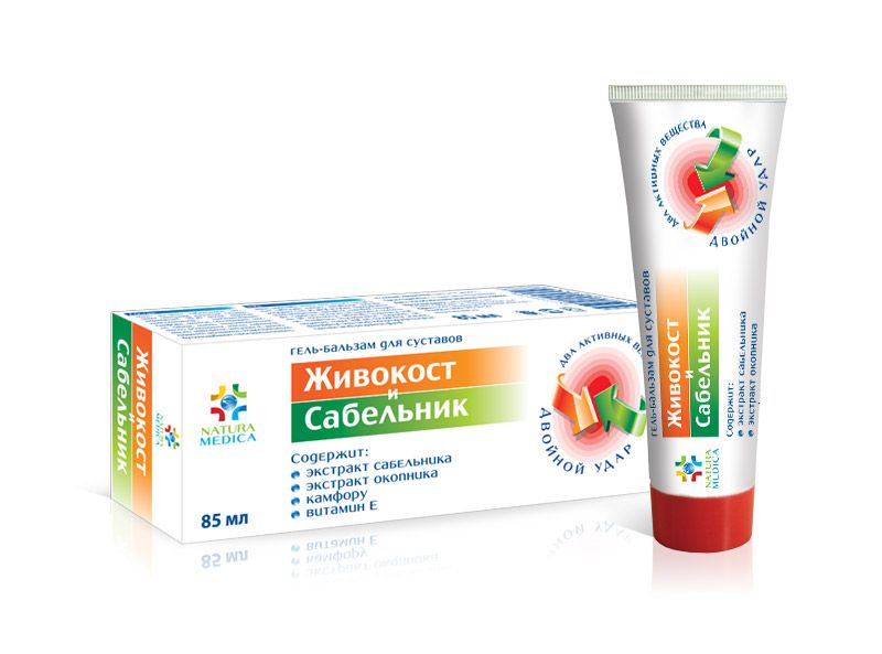 
Натура медика (живокост и сабельник) гель-бальзам для суставов 85 мл в Саратове
