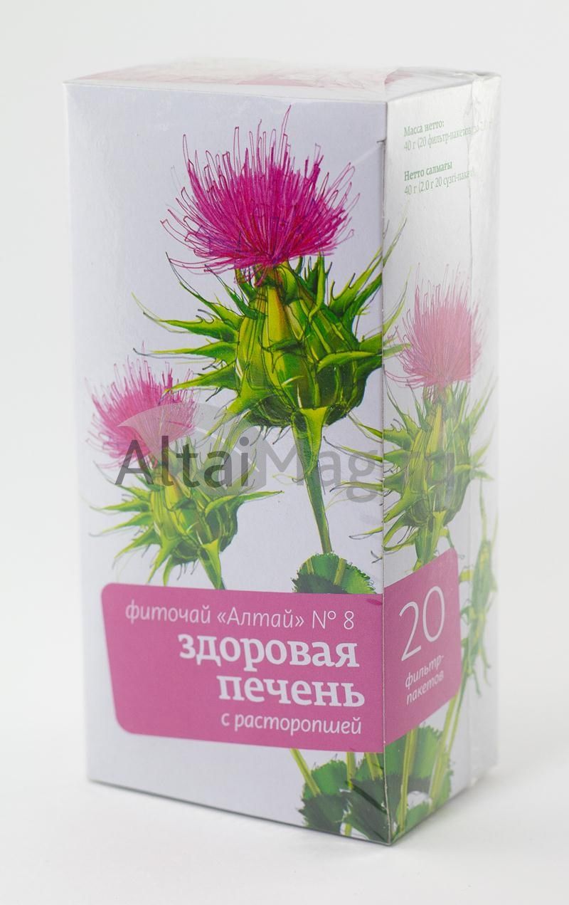 
Фиточай Алтай №8 здоровая печень, 20 пакетиков в Саратове