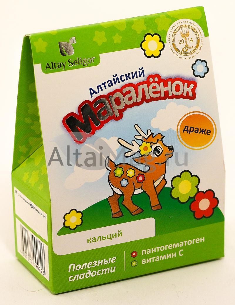 
Драже Алтайский Мараленок №5: с пантогематогеном, витамином С и кальцием. в Саратове