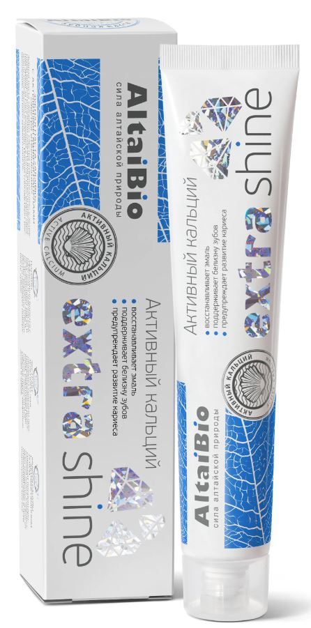 
Алтайбио зубная паста Активный кальций для укрепления эмали зубов Две Линии 75мл в Саратове