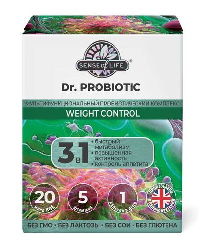 
Контроль веса DR.Probiotic SENSE of life 30 капсул в Саратове