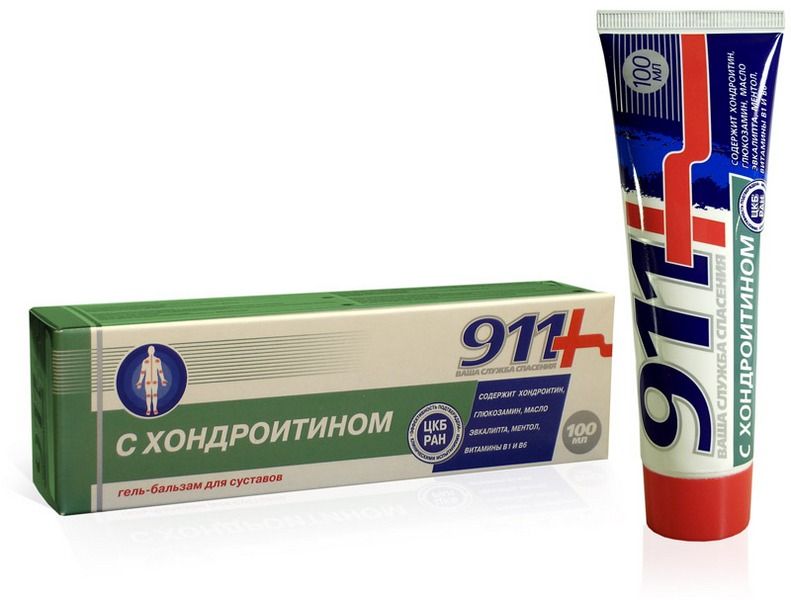 
Гель-бальзам для суставов с хондроитином «911», 100 мл в Саратове