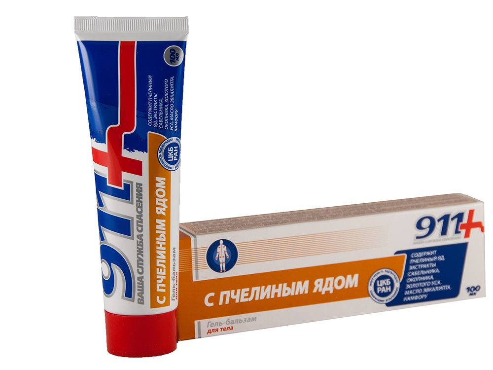 
Гель-бальзам для суставов с пчелиным ядом «911», 100 мл в Саратове