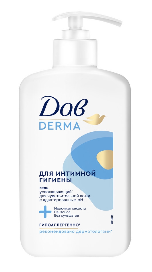 
Гель для интимной гигиены Дав Derma женский с пантенолом и молочной кислотой 280мл в Саратове