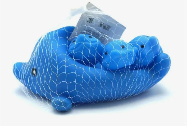 
Резиновые игрушки Дельфин и 3 дельфиненка синий 2726-9 в Саратове