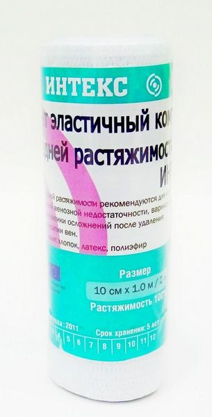 Изображение товара Бинт эластичный компрес. ср интекс-лайт 1,0м х 10см с застеж Бинт эластичный компрес. ср интекс-лайт 1,0м х 10см с застеж фотография
