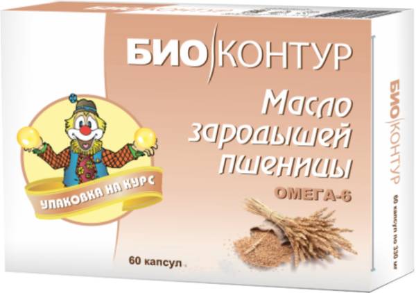 Изображение товара Масло зародышей пшеницы Биоконтур 60 капсул Масло зародышей пшеницы Биоконтур 60 капсул фотография