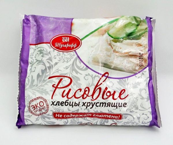 Изображение товара Хлебцы Шугарофф без глютена рисовые 75гр Хлебцы Шугарофф без глютена рисовые 75гр фотография