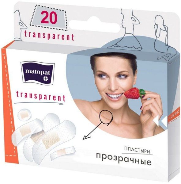 Изображение товара Пластырь Bella Matopat Transparent 20шт Пластырь Bella Matopat Transparent 20шт фотография