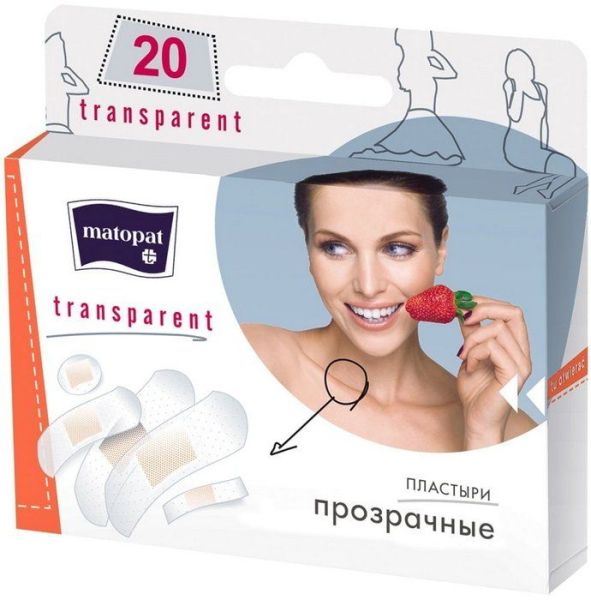 Пластырь Bella Matopat Transparent 20шт фотография