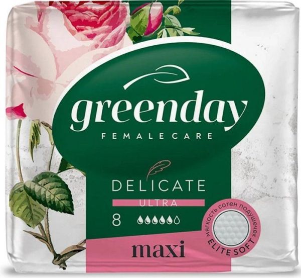 Изображение товара Прокладки Green day ultra maxi dry delicate 8шт Прокладки Green day ultra maxi dry delicate 8шт фотография