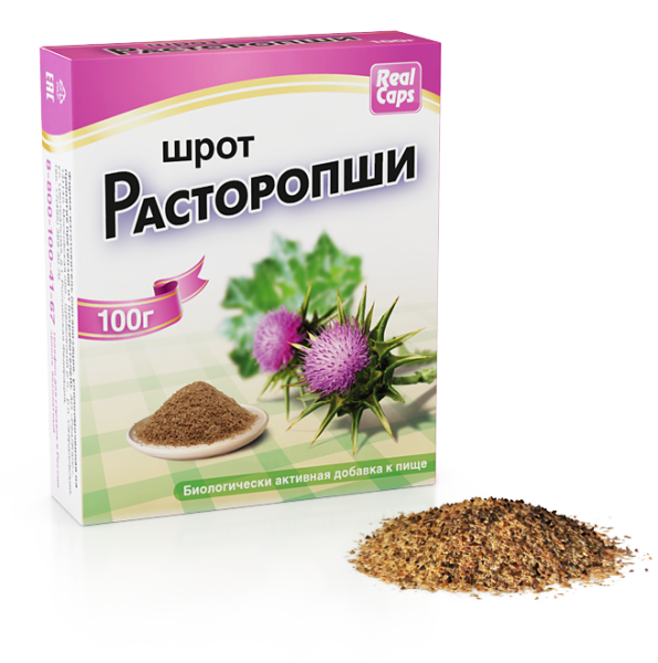 Изображение товара РеалКапс Расторопши шрот 100г РеалКапс Расторопши шрот 100г фотография