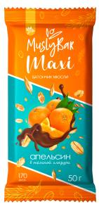 Батончик мюсли MuslyBar Maxi Апельсин 50г